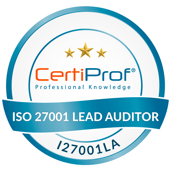 CertiProf Professional Knowledge - ISO 27001 Lead Auditor Certification Badge